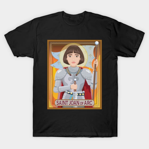 Joan of Arc T-Shirt by 5FingerTees